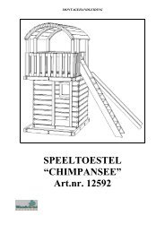 Montage Speeltoestel Chimpansee Art.nr. 12592 - Woodvision