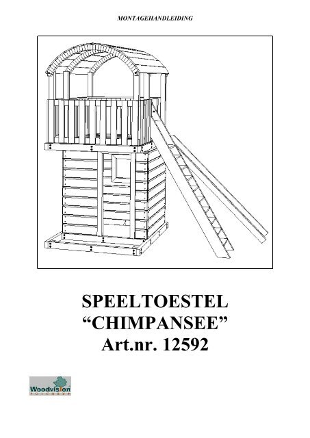 Montage Speeltoestel Chimpansee Art.nr. 12592 - Woodvision