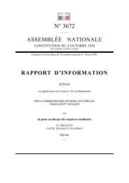 Rapport d'information sur la prise en charge des ... - Robert Holcman