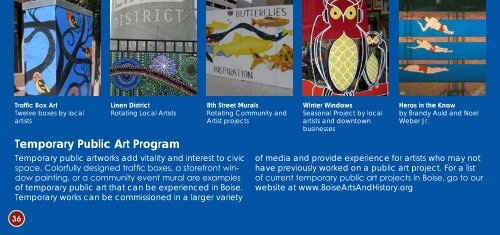 Public Art Brochure - Boise Arts and History