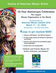 10-Year Anniversary Celebration Society of American Mosaic Artists