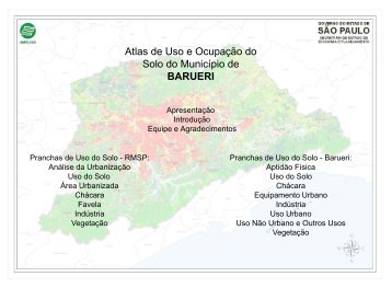 Atlas de Uso e Ocupação do Solo do Município de ... - Emplasa