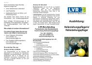 Flyer Heilerziehungspflege - Berufskolleg