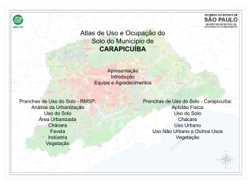 Atlas de Uso e Ocupação do Solo do Município de ... - Emplasa