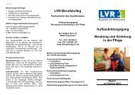 Flyer Aufbaubildungsgang Beratung und Anleitung in ... - Berufskolleg