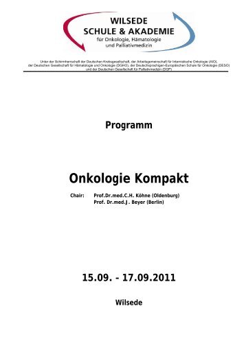 Programm Onkologie Kompakt - Wilsede-Schule
