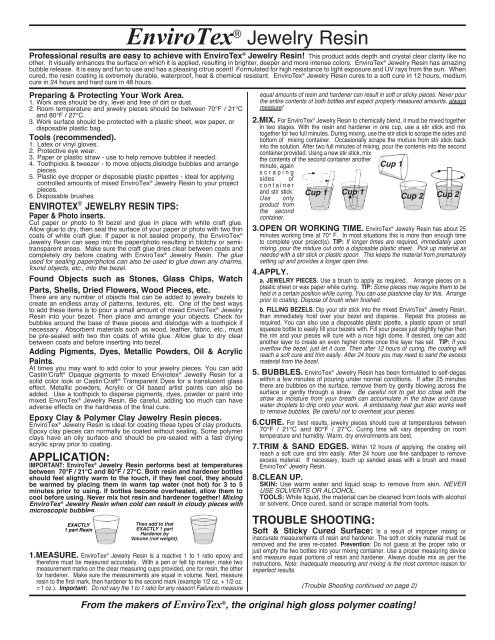 ETI Envirotex Lite Pour-on Product Overview 