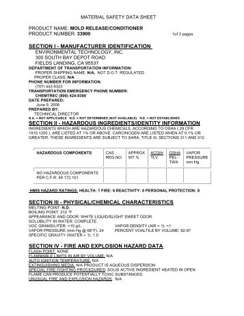 33900 mold release.pdf - Environmental Technology Inc