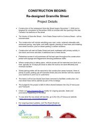 Granville Street Re-design - Downtown Vancouver Business ...