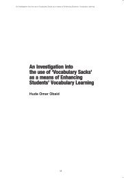An Investigation into the use of 'Vocabulary Sacks' as a ... - HCT Marifa