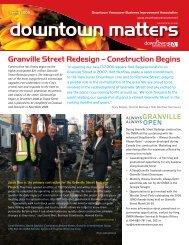 Granville Street Redesign - Downtown Vancouver Business ...