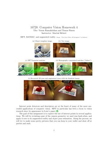 16720: Computer Vision Homework 4