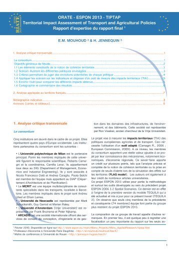 Expertise du rapport final - UMS-RIATE