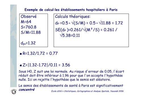 Analyse d'un semis de points et autocorrÃ©lation spatiale - UMS-RIATE