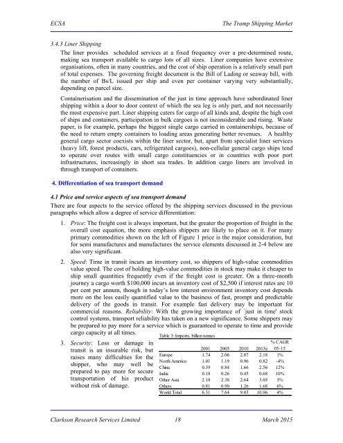 ECSA - The Tramp Shipping Market Mar 2015