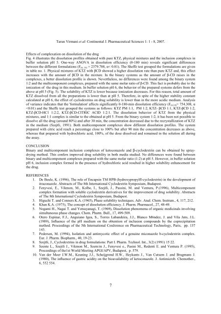 Vol. 1-Cont. J. Pharm Sci solid - Wilolud Journals