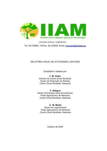 relatÃ³rio anual de actividades, 2007/2008