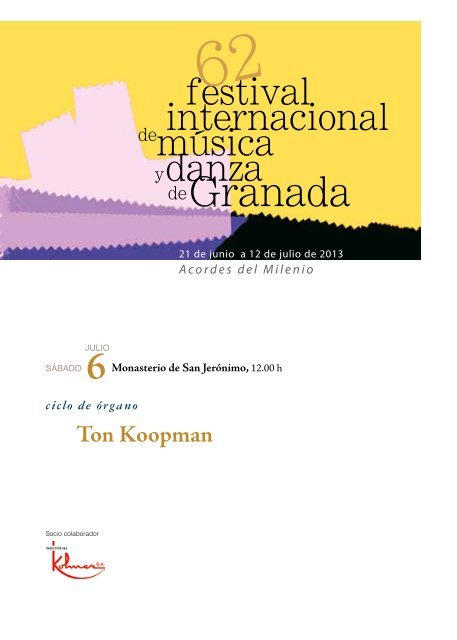 Ton Koopman - Festival Internacional de MÃºsica y Danza de Granada
