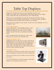 Table Top Displays