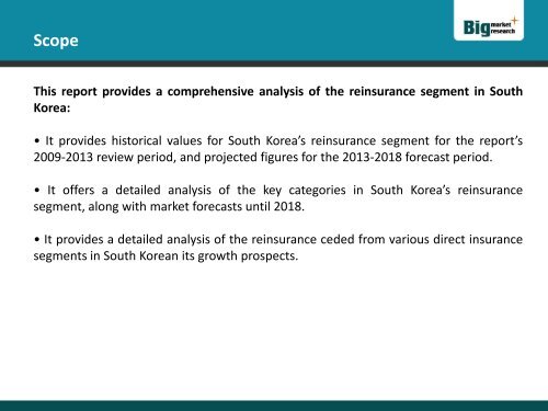 Economic Performance Of Reinsurance in South Korea