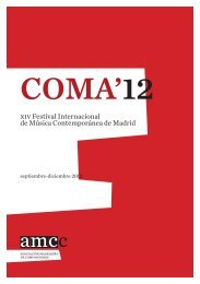 Programa del COMA'12 en PDF - Sul Ponticello