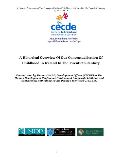 A Historical Overview Of Our Conceptualisation Of Childhood In ...