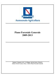 Piano Forestale Generale 2009-2013 - Programmazione Unitaria ...