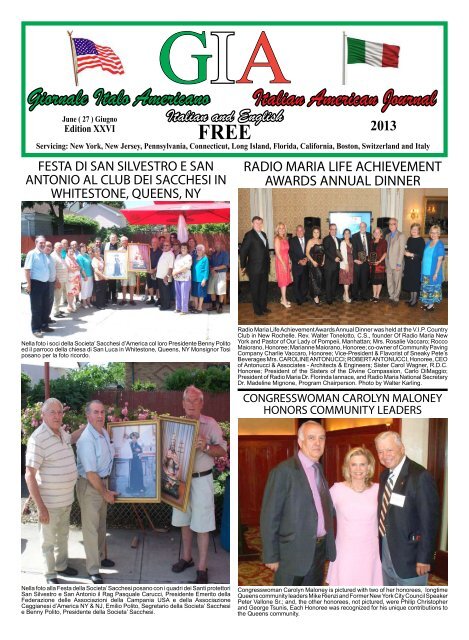 Italian American Journal Giornale Italo Americano - GIA