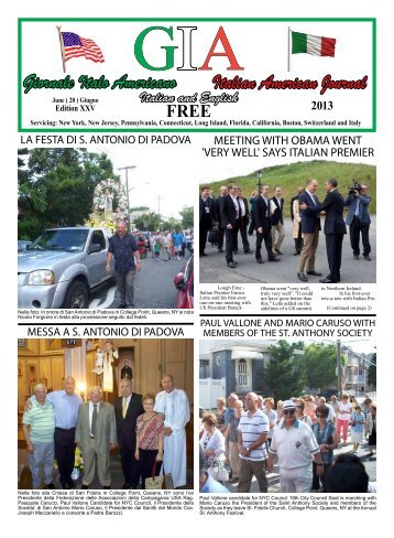Italian American Journal Giornale Italo Americano - GIA
