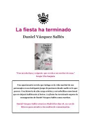 dp la fiesta ha terminado. daniel vÃ¡zquez sallÃ©s - Dospassos