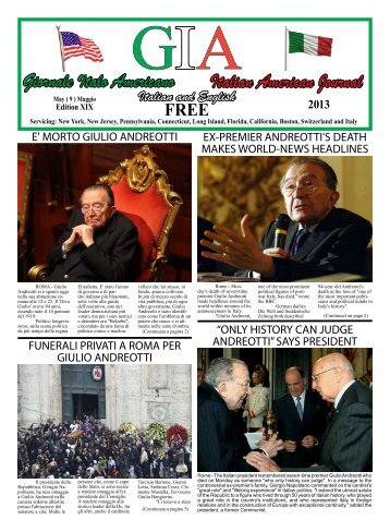 Italian American Journal Giornale Italo Americano - GIA