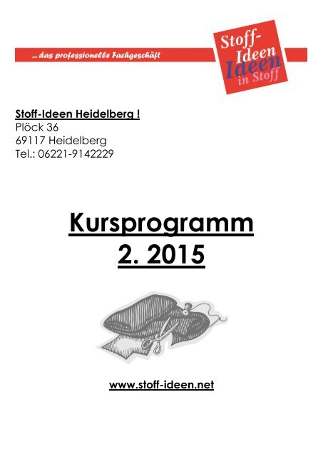 Kursprogramm Heidelberg I.2015