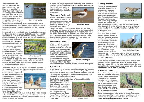 Birdwatching Trail Guide - Mandurah Visitor Centre