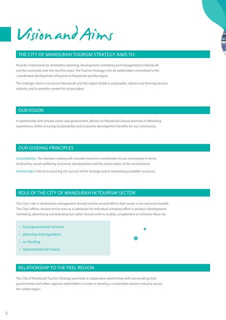 Tourism sTraTegy 2011-2016 - Mandurah