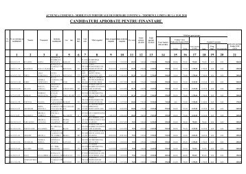 Mobilitati individuale de formare continua COMENIUS ... - LLP