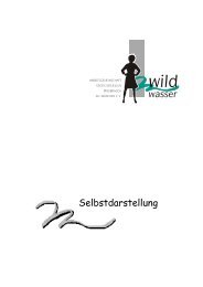 Selbstdarstellung - Wildwasser