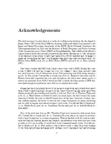 Term paper acknowledgement