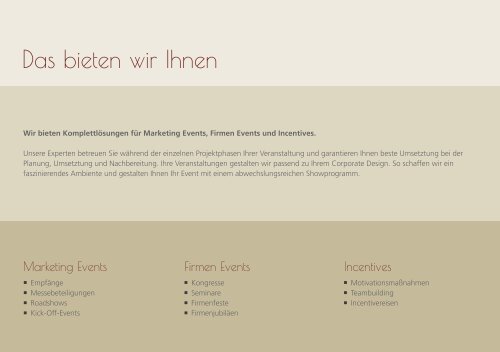 Events, die begeistern