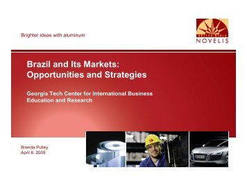 Brazil and Its Markets: Opportunities and Strategies