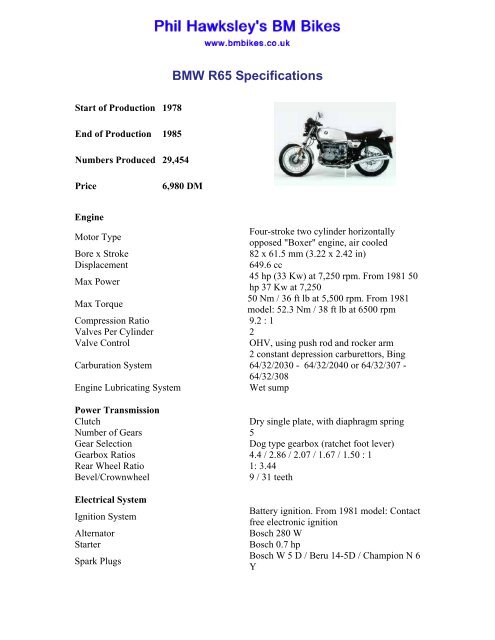 nød Mariner kapitel Download - BM Bikes, BMW Motorcycle Information