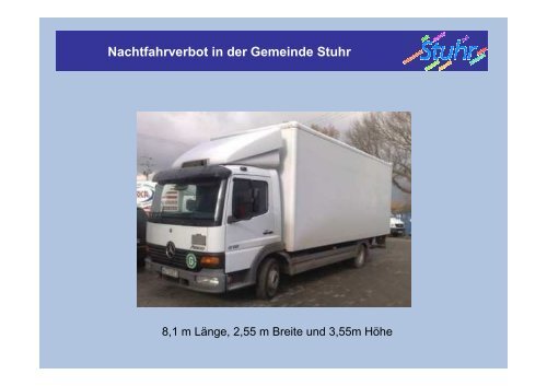 Verkehrsbelastung Nachtfahrverbot - nordumgehung-stuhr