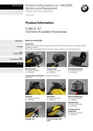 Product Information no. 146/2005 Motorcycle Equipment Parts and ...