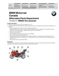 2013 F800GT Accessories