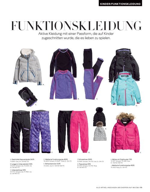 H&M Katalog Herbst MOde