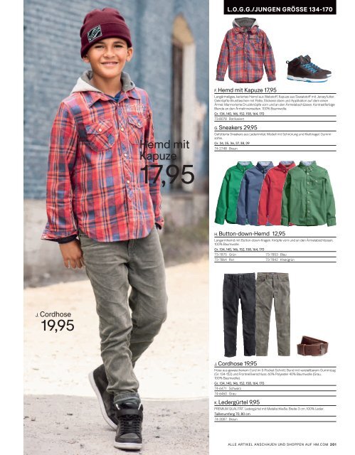 H&M Katalog Herbst MOde