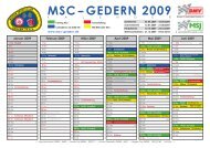 MSC Kalender 2009 - MSC Gedern 74 e.V.