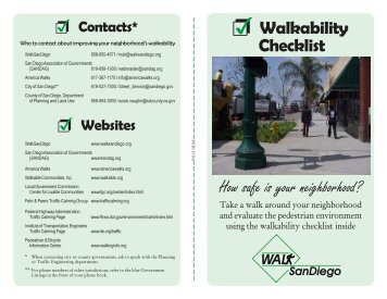 Walk San Diego's walkability checklist (simple audit ... - Victoria Walks