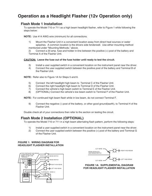 710 and 711 Flashers Installation Guide - Code 3 Public Safety ...