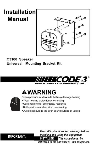 c3100 series speaker installation guide code 3 public safety HP Photosmart C3100 Manual c3100 series speaker installation guide code 3 public safety