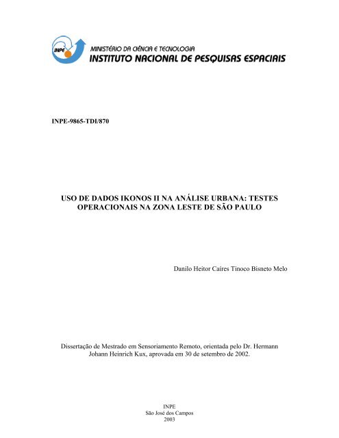 Documento completo - OBT - Inpe